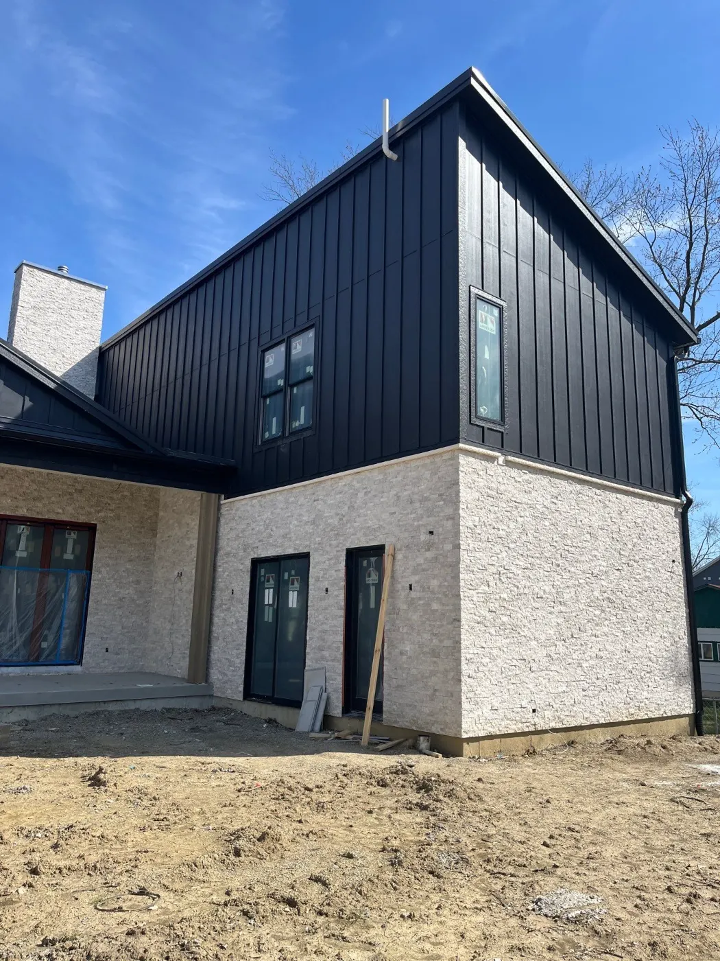 Fiber cement siding installed on a Holliday Farms home